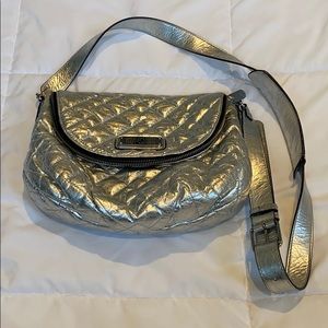 Marc by Marc Jacobs silver quilted handbag